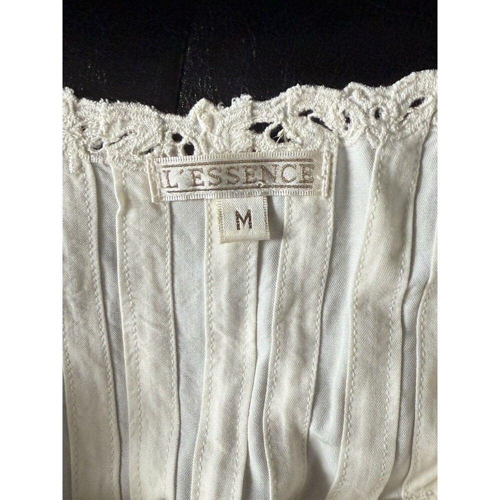 L’essence Rayon Dress / Nightgown Sz Medium Ivory - Picture 3 of 4